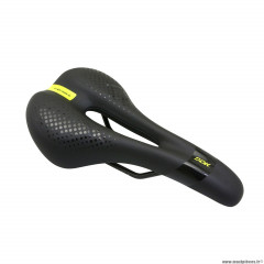 Selle vélo route ergonomic couleur noir à mémoire de forme avec trou central 272x140mm marque Newton