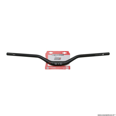 Cintre VTT relevé riser bar alu noir diamètre 31,8mm taille L 780mm relevé 50mm marque Ergotec