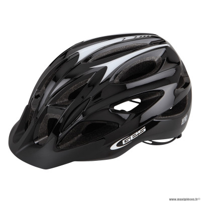 Casque vélo adulte taille 54-58 marque GES city revo couleur noir in-mold avec visière et fit-system