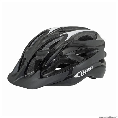 Casque vélo adulte taille 58-61 marque GES city revo couleur noir in-mold avec visière et fit-system