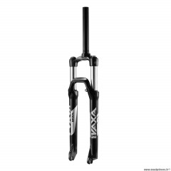 Fourche pour vélo VTT 27.5 pouces vaxa 28 couleur noir réglable-blocable au guidon deb. 100mm pivot lisse 295mm 1p 1-8 - 28,6 extérieur pour disc marque Zoom