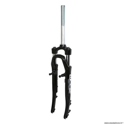 Fourche pour vélo VTC 28 pouces 700x35 730 en alu ressort couleur noir deb. 50mm pivot (240-75) fileté 1 pouces (22.2 intérieur - 25.4 extérieur) marque Zoom