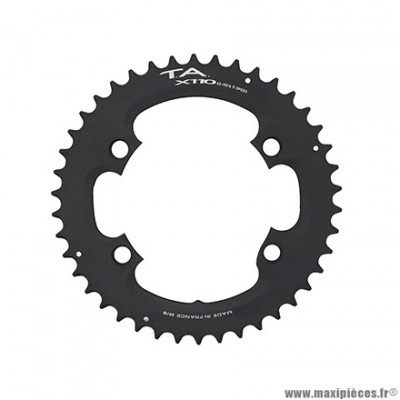 Plateau vélo route 4 branches 44 dents extérieur x110 type shimano 105 5800+r7000-ultegra 6800+r8000-dura ace 9000+9100 noir 11 vitesses marque Spécialités TA