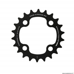 Plateau vélo VTT 4 branches double-triple 38 dents diamètre 104 extérieur chinook noir alu pour shimano - - race face - fsa 9-10-11 vitesses (compatible milieu en triple Plateau vélo) marque Spécialités TA