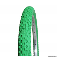 Pneu vélo BMX 20x1.95 marque Kenda crampons couleur vert
