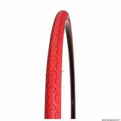 Pneu vélo city - VTC 700x28C/28X1 5/8 X 1 1/8 marque Kenda modèle KWEST K-193-045 - poids 350g couleur rouge * Prix spécial !