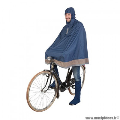 Poncho vélo pour adulte taille S-M marque Tucano garibaldina avec capuche et housse transport couleur bleu
