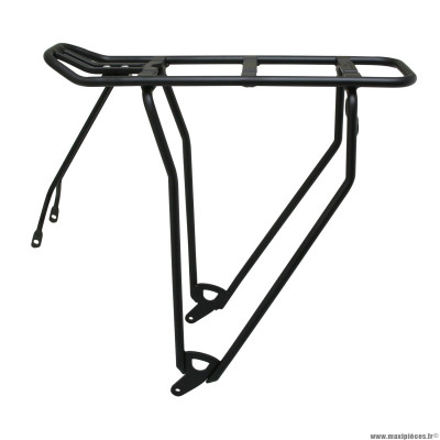 Porte bagage vélo arrière a tringles alu noir 28-26 pouces-700c pour produit mik gamme basil (tringles 365mm)