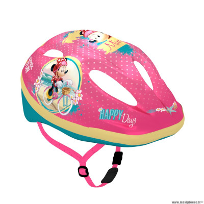 Casque vélo pour enfant taille 52-56 marque Disney v2 minnie rose avec molette réglage