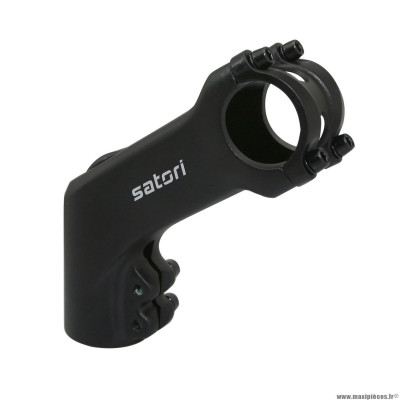 Potence pour vélo VTT-urbain-trekking satori relevé 45 degrés alu couleur noir 31.8 taille L 90mm ahead-set 1p 1-8 marque Newton