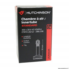 Chambre à air 350x28-42A valve standard 35mm 73g marque Hutchinson