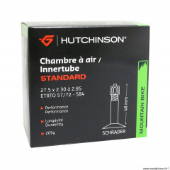 Chambre à air 27.5x2.30-2.85 valve standard 48mm 205g marque Hutchinson