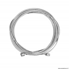 Cable de dérailleur inox renforcé pour shimano et adaptable 1,1mm 2.00m marque Newton (boite de 25)