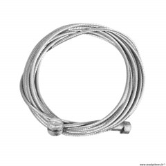 Cable de frein route-VTT inox pour shimano et adaptable 1,5mm 1.85 7x6 marque Newton (boite de 25)