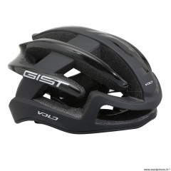 Casque vélo adulte taille 56-62 marque Gist route volo couleur noir mat-noir brillant full in-mold réglage molette 210g