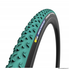 Pneu vélo cyclocross 700x33 marque Michelin mud - poids 360g couleur vert