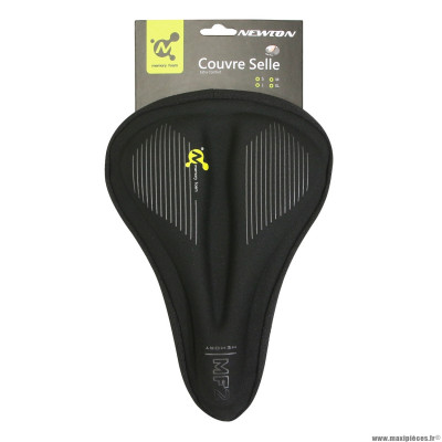 Couvre selle vélo gel mémoire de forme couleur noir (270x195mm) marque Newton