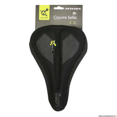 Couvre selle vélo gel mémoire de forme couleur noir (280x165mm) marque Newton