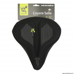 Couvre selle vélo gel mémoire de forme couleur noir (245x230mm) marque Newton