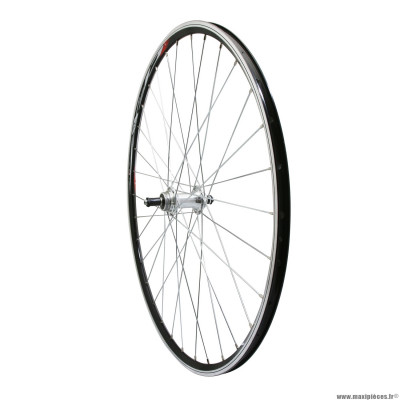 Roue vélo route 700 élan arrière cfx couleur noire moyeu aluminium rl 7-6 vitesses 32 trous marque Vélox