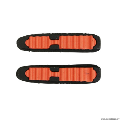 Patin de frein route abs pour shimano couleur orange-noir marque Newton (vendu par 2)