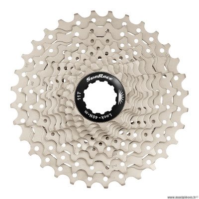 Cassette 9 vitesses 11-28 r91 pour shimano route nickel marque Sunrace