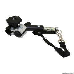 Attache remorque vélo pour remorque enfant fixation sur base avec molette (partie flexible fixation sur la remorque)