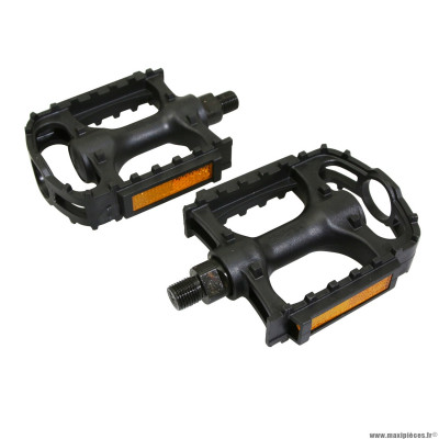 Paire de pédales vélo VTT résine sp872 couleur noir 1-2p marque Marwi * Prix spécial !