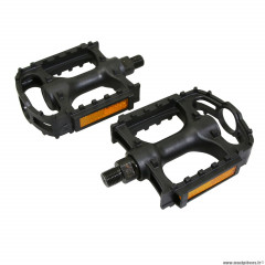 Paire de pédales vélo VTT résine sp872 couleur noir 1-2p marque Marwi * Prix spécial !