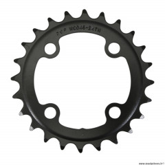 Plateau vélo VTT 4 branches double 24 dents diamètre 64 2x10 intérieur acier noir marque FSA *Prix Spécial !