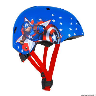 Casque vélo pour enfant taille 54-58 marque Disney v3 captain america avec molette réglage