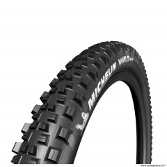 Pneu vélo VTT 26x2.25 marque Michelin wild am performance couleur noir (tubeless-tubetype)