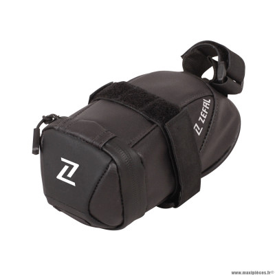 Sacoche de selle vélo iron pack s 0.5 litres couleur noir fixation double sangles marque Zéfal