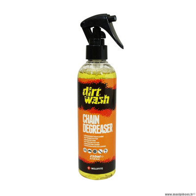 Dégraissant 250ml marque Weldtite dirtwash citrus (spray)