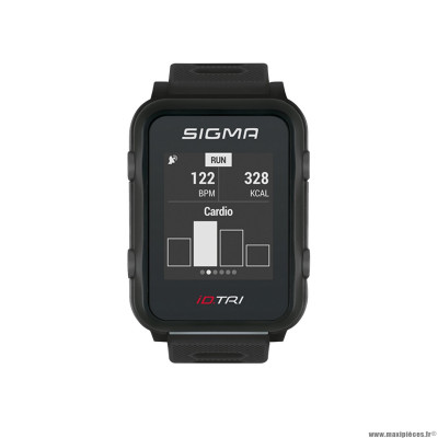 Montre gps cardio id tri couleur noir cardio au poignet - mode compétition et entrainement marque Sigma