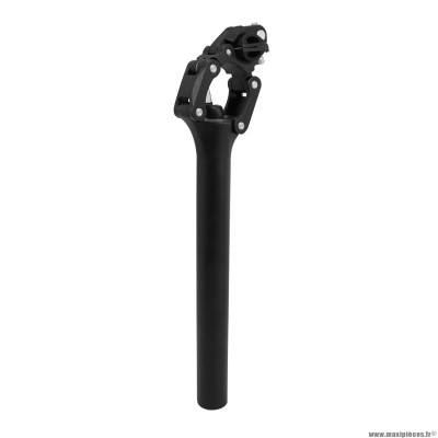 Tige de selle vélo city suspension parallélogramme diamètre 31,6 l350mm noire marque Newton