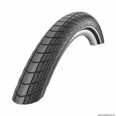 Pneu vélo VTT 20x2.00 marque Schwalbe big apple renfort raceguard couleur noir