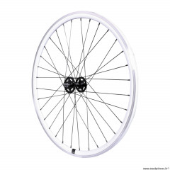 Roue vélo route - fixie - piste 30mm blanc avant