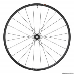 Roue vélo VTT 27.5 pouces mt620 disc centerlock avant couleur noir tubeless axe traversant 15-110 - largeur jante extérieur 34.5mm marque Shimano