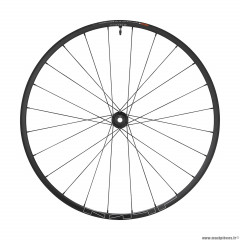 Roue vélo VTT 29 pouces mt620 disc centerlock avant couleur noir tubeless axe traversant 15-110 - largeur jante extérieur 34.5mm marque Shimano