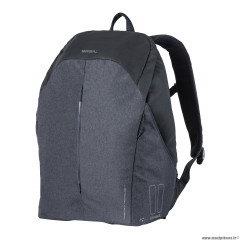 Sac à dos vélo b-safe nordlicht gris graphite 18 litres fixation hook sur porte bagage marque Basil
