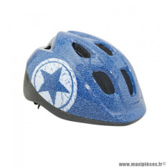 Casque vélo pour enfant 52-56cm polisport junior bleu jeans taille avec molette