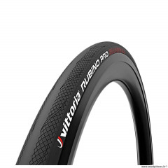 Pneu vélo route 700x28 marque Vittoria rubino pro 4 tubeless ready - poids 310g couleur noir graphene2.0 (tubeless ready)