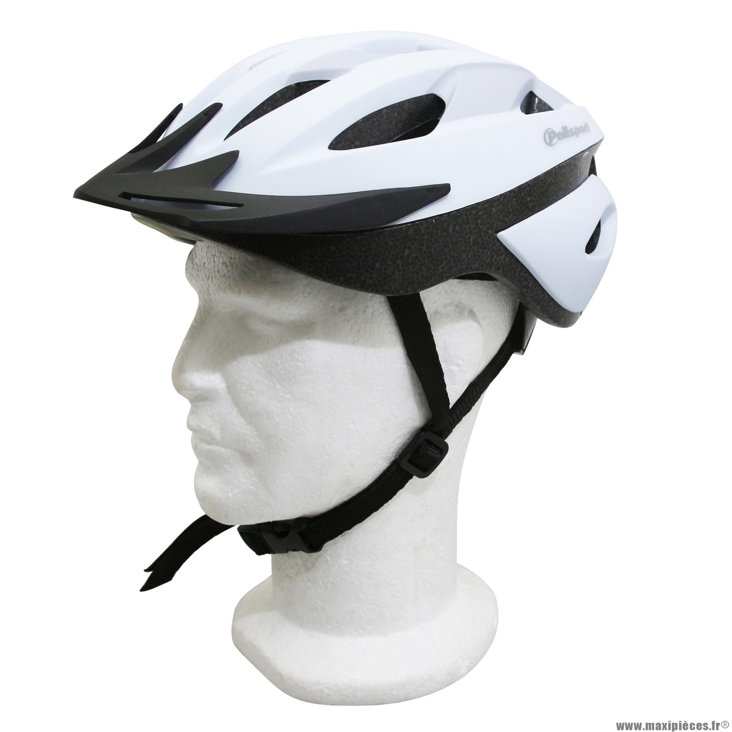 Casque Route Sport Ride Blanc 58 62 Polisport Pour Vtt Maxi Pieces Velo