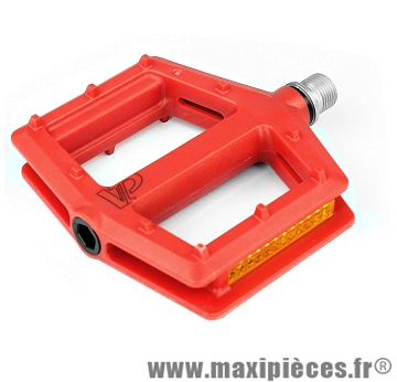 Pédales plates BMX vp-538 rouge marque VP Components - Pièce vélo