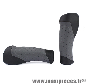 Revêtement de poignée pour vélo ergonomique noir-gris marque WTP - Accessoire vélo