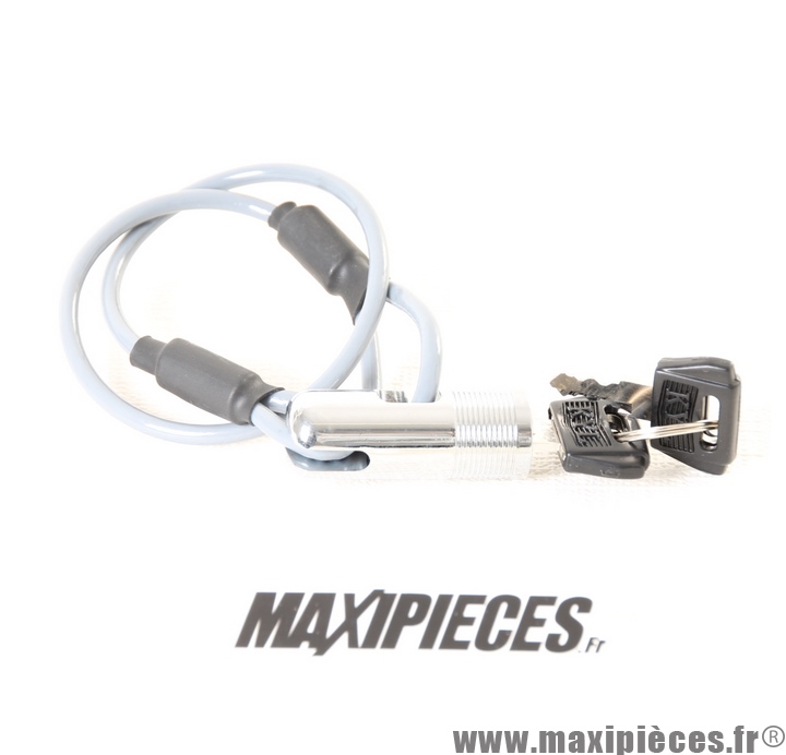 Antivol c ble cl v lo VTT Fixie scooter moto 40cm gris Maxi