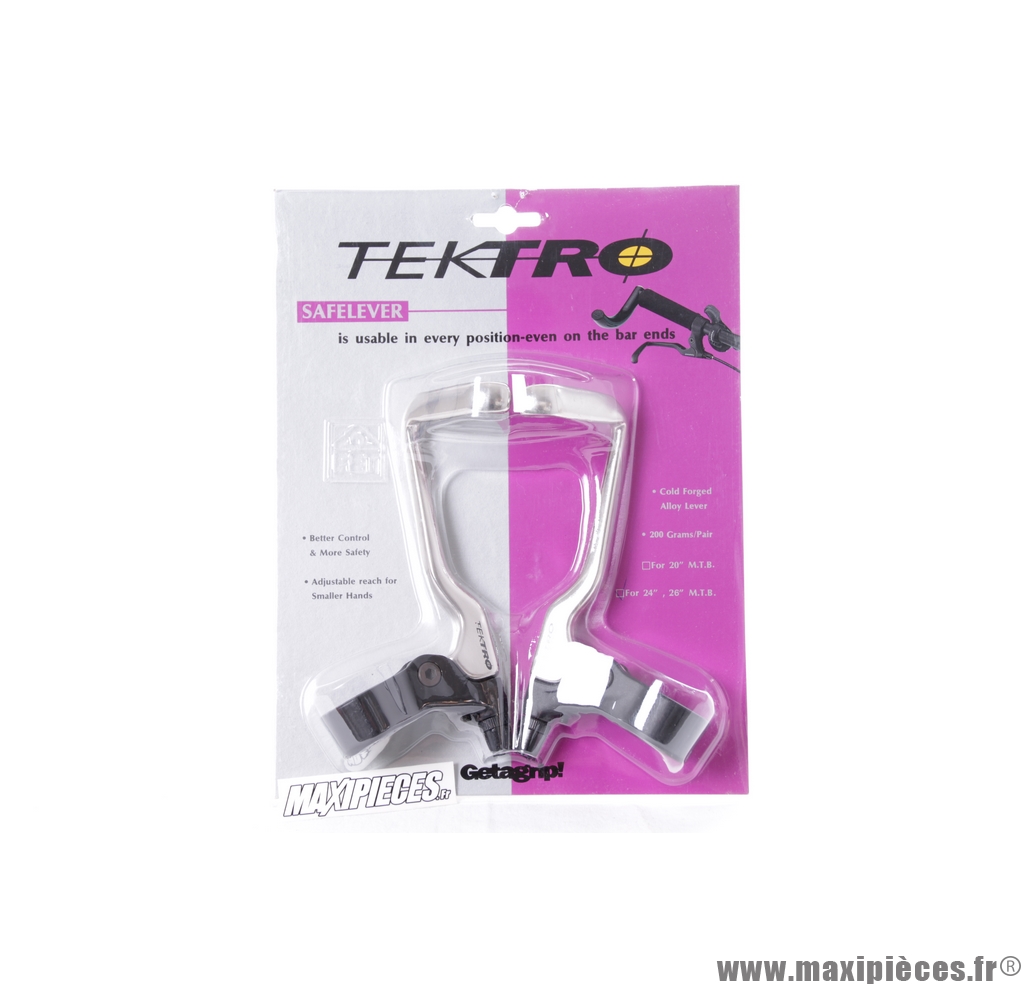 Paire de leviers de frein additionnels Promax cintre 23,8 à 31,8mm noir fixie cyclocross