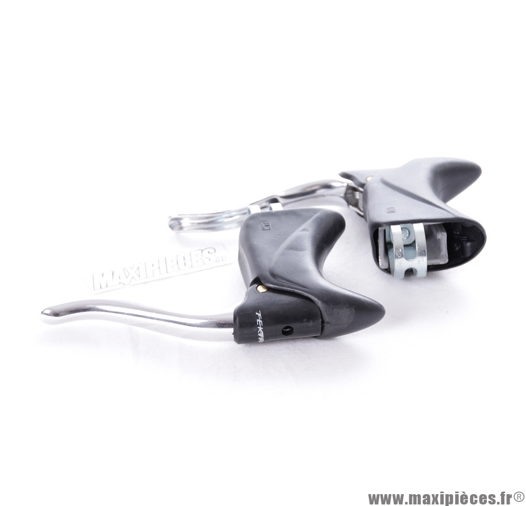 Paire de leviers de frein Tektro Aero argent et noir vélo route/course *Déstockage !