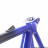 Cadre de vélo homme 59 cm avec fourche bleu-gris *Prix discount !